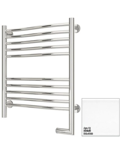 Полотенцесушитель электрический 600х500 белый глянец МЭМ правый Сунержа Флюид 2.0 12-5221-6050