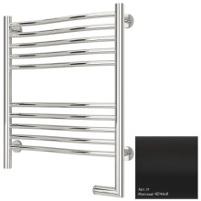 Полотенцесушитель электрический 600х500 черный матовый МЭМ правый Сунержа Флюид 2.0 31-5221-6050