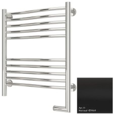 Полотенцесушитель электрический 600х500 черный матовый МЭМ правый Сунержа Флюид 2.0 31-5221-6050