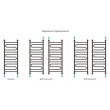 Полотенцесушитель водяной 1000х400 темный титан муар Сунержа Элегия+ 15-0205-1040