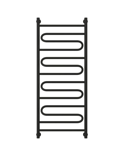 Полотенцесушитель водяной 1200х500 черный матовый Сунержа Элегия+ 31-0205-1250