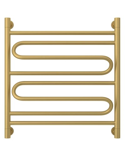 Полотенцесушитель водяной 600х600 золотой матовый Сунержа Элегия+ 032-0205-6060