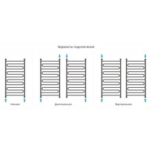 Полотенцесушитель водяной 1200х600 темный титан муар Сунержа Элегия+ 15-0205-1260