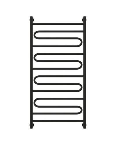 Полотенцесушитель водяной 1200х600 черный матовый Сунержа Элегия+ 31-0205-1260