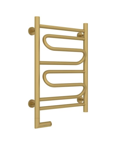 Полотенцесушитель электрический 600х400 золотой матовый МЭМ левый Сунержа Элегия 2.0 032-5218-6040