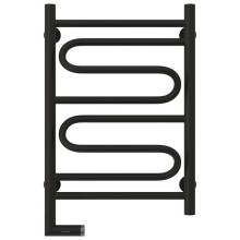 Полотенцесушитель электрический 600х400 черный матовый МЭМ левый Сунержа Элегия 2.0 31-5218-6040