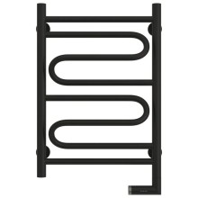 Полотенцесушитель электрический 600х400 черный матовый МЭМ правый Сунержа Элегия 2.0 31-5219-6040