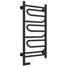 Полотенцесушитель электрический 800х400 черный матовый МЭМ левый Сунержа Элегия 2.0 31-5218-8040
