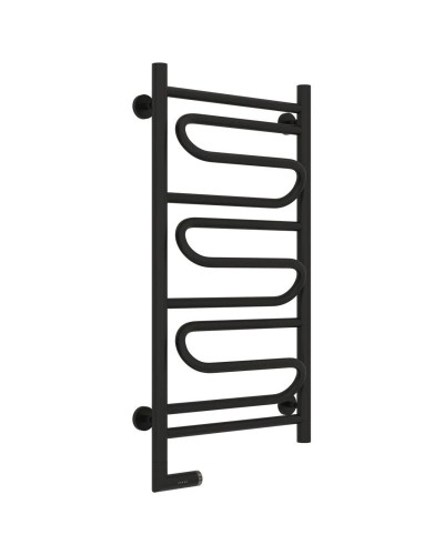 Полотенцесушитель электрический 800х400 черный матовый МЭМ левый Сунержа Элегия 2.0 31-5218-8040