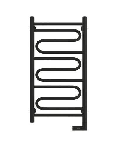 Полотенцесушитель электрический 800х400 черный матовый МЭМ правый Сунержа Элегия 2.0 31-5219-8040