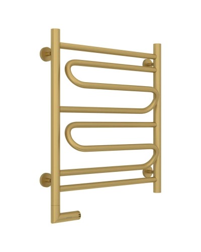 Полотенцесушитель электрический 600х500 золотой матовый МЭМ левый Сунержа Элегия 2.0 032-5218-6050