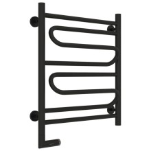 Полотенцесушитель электрический 600х500 черный матовый МЭМ левый Сунержа Элегия 2.0 31-5218-6050