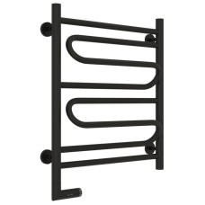 Полотенцесушитель электрический 600х500 черный матовый МЭМ левый Сунержа Элегия 2.0 31-5218-6050