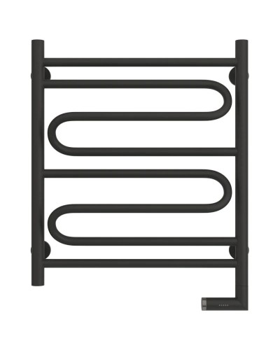 Полотенцесушитель электрический 600х500 темный титан муар МЭМ правый Сунержа Элегия 2.0 15-5219-6050