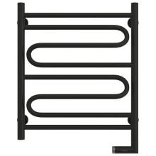 Полотенцесушитель электрический 600х500 черный матовый МЭМ правый Сунержа Элегия 2.0 31-5219-6050