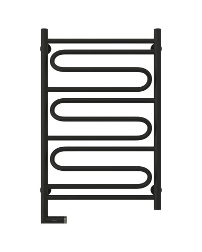 Полотенцесушитель электрический 800х500 черный матовый МЭМ левый Сунержа Элегия 2.0 31-5218-8050