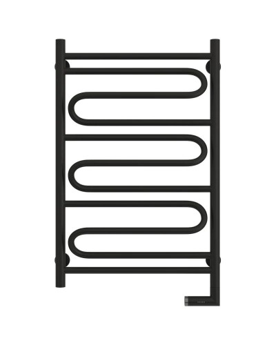 Полотенцесушитель электрический 800х500 черный матовый МЭМ правый Сунержа Элегия 2.0 31-5219-8050