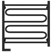 Полотенцесушитель электрический 600х600 черный матовый МЭМ левый Сунержа Элегия 2.0 31-5218-6060