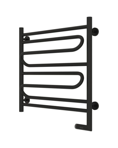 Полотенцесушитель электрический 600х600 черный матовый МЭМ правый Сунержа Элегия 2.0 31-5219-6060