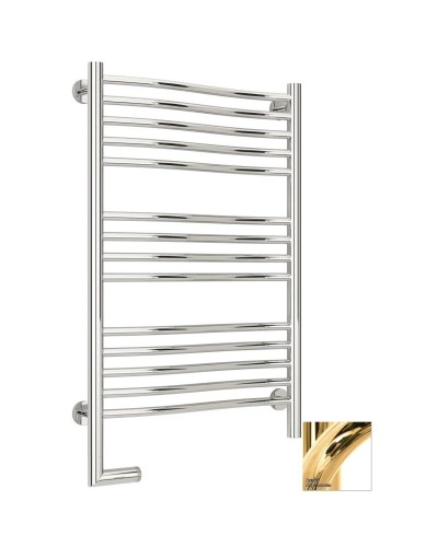 Полотенцесушитель электрический 800х500 золотой МЭМ левый Сунержа Флюид 2.0 03-5220-8050