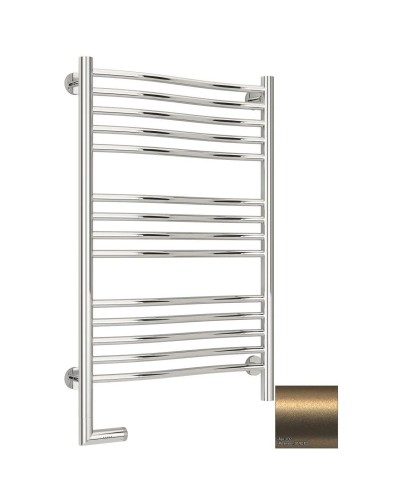 Полотенцесушитель электрический 800х500 золотой матовый МЭМ левый Сунержа Флюид 2.0 032-5220-8050