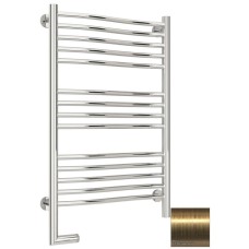 Полотенцесушитель электрический 800х500 состаренная латунь МЭМ левый Сунержа Флюид 2.0 051-5220-8050