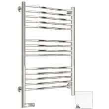 Полотенцесушитель электрический 800х500 белый глянец МЭМ левый Сунержа Флюид 2.0 12-5220-8050