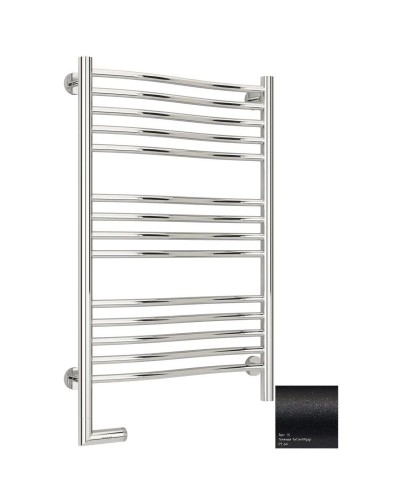 Полотенцесушитель электрический 800х500 темный титан муар МЭМ левый Сунержа Флюид 2.0 15-5220-8050