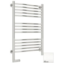 Полотенцесушитель электрический 800х500 белый матовый МЭМ левый Сунержа Флюид 2.0 30-5220-8050