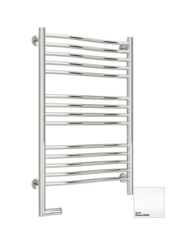 Полотенцесушитель электрический 800х500 белый матовый МЭМ левый Сунержа Флюид 2.0 30-5220-8050