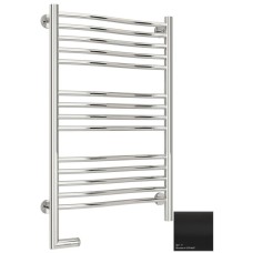 Полотенцесушитель электрический 800х500 черный матовый МЭМ левый Сунержа Флюид 2.0 31-5220-8050