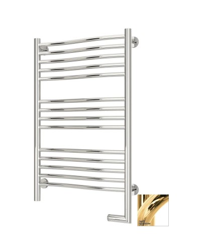 Полотенцесушитель электрический 800х500 золотой МЭМ правый Сунержа Флюид 2.0 03-5221-8050