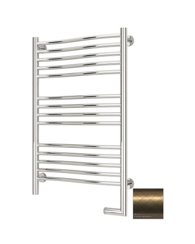 Полотенцесушитель электрический 800х500 состаренная бронза МЭМ правый Сунержа Флюид 2.0 05-5221-8050