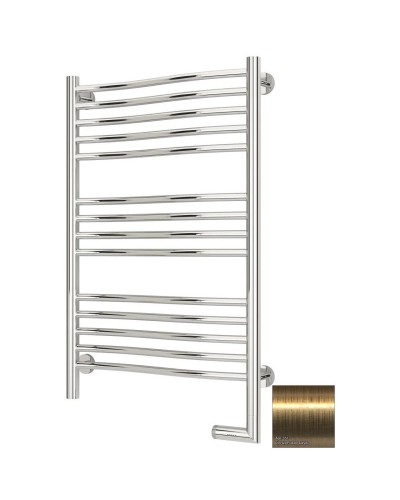 Полотенцесушитель электрический 800х500 состаренная латунь МЭМ правый Сунержа Флюид 2.0 051-5221-8050