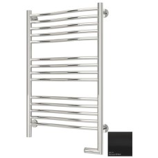 Полотенцесушитель электрический 800х500 черный матовый МЭМ правый Сунержа Флюид 2.0 31-5221-8050