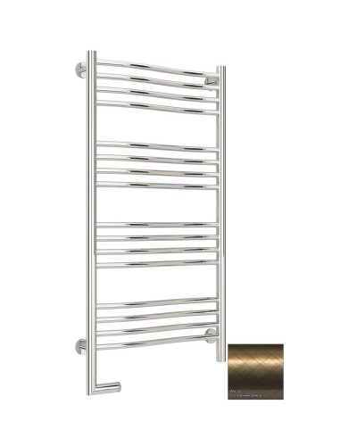 Полотенцесушитель электрический 1000х500 состаренная бронза МЭМ левый Сунержа Флюид 2.0 05-5220-1050