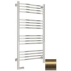 Полотенцесушитель электрический 1000х500 состаренная латунь МЭМ левый Сунержа Флюид 2.0 051-5220-1050