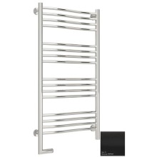 Полотенцесушитель электрический 1000х500 черный матовый МЭМ левый Сунержа Флюид 2.0 31-5220-1050