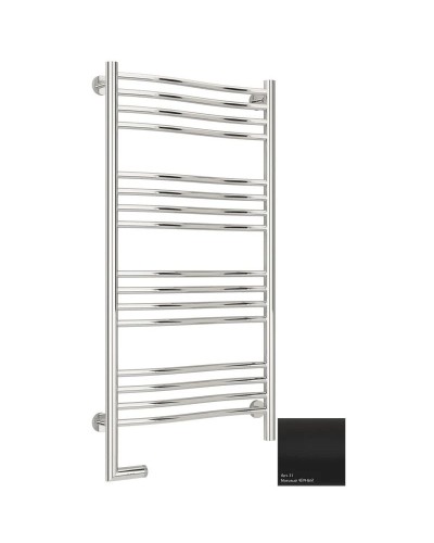 Полотенцесушитель электрический 1000х500 черный матовый МЭМ левый Сунержа Флюид 2.0 31-5220-1050