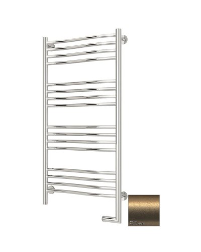 Полотенцесушитель электрический 1000х500 золотой матовый МЭМ правый Сунержа Флюид 2.0 032-5221-1050