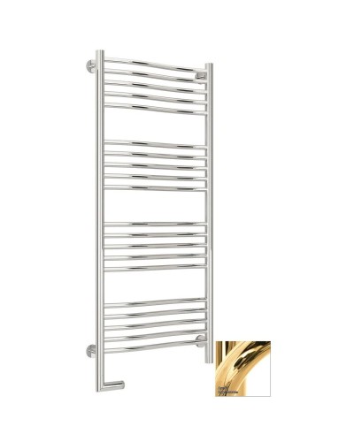 Полотенцесушитель электрический 1200х500 золотой МЭМ левый Сунержа Флюид 2.0 03-5220-1250