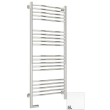 Полотенцесушитель электрический 1200х500 белый глянец МЭМ левый Сунержа Флюид 2.0 12-5220-1250