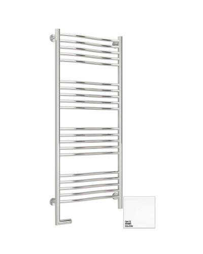 Полотенцесушитель электрический 1200х500 белый глянец МЭМ левый Сунержа Флюид 2.0 12-5220-1250