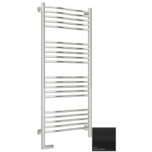 Полотенцесушитель электрический 1200х500 черный матовый МЭМ левый Сунержа Флюид 2.0 31-5220-1250