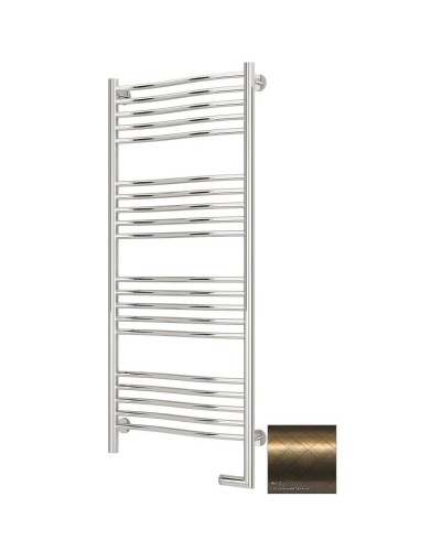 Полотенцесушитель электрический 1200х500 состаренная бронза МЭМ правый Сунержа Флюид 2.0 05-5221-1250