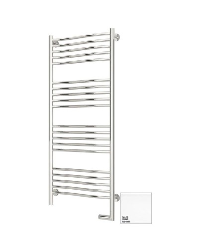 Полотенцесушитель электрический 1200х500 белый глянец МЭМ правый Сунержа Флюид 2.0 12-5221-1250