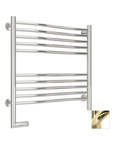 Полотенцесушитель электрический 600х600 шампань МЭМ левый Сунержа Флюид 2.0 020-5220-6060