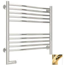 Полотенцесушитель электрический 600х600 золотой МЭМ левый Сунержа Флюид 2.0 03-5220-6060