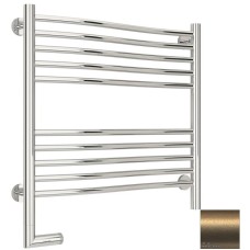 Полотенцесушитель электрический 600х600 золотой матовый МЭМ левый Сунержа Флюид 2.0 032-5220-6060