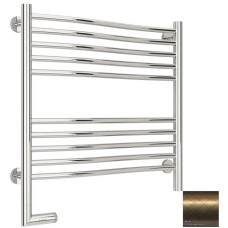 Полотенцесушитель электрический 600х600 состаренная бронза МЭМ левый Сунержа Флюид 2.0 05-5220-6060